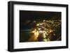 Positano Night Scenic View, Amalfi Coast, Italy-George Oze-Framed Photographic Print