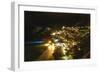 Positano Night Scenic View, Amalfi Coast, Italy-George Oze-Framed Photographic Print