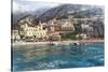 Positano Seaside View, Amalfi Coast, Italy-George Oze-Stretched Canvas