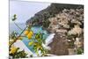 Positano Spring Scenic Vista, Amalfi Coast, Italy-George Oze-Mounted Photographic Print