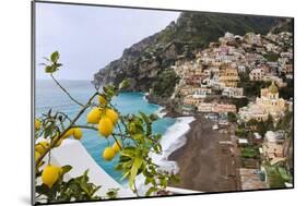 Positano Spring Scenic Vista, Amalfi Coast, Italy-George Oze-Mounted Premium Photographic Print