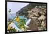 Positano Spring Scenic Vista, Amalfi Coast, Italy-George Oze-Framed Photographic Print