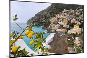 Positano Spring Scenic Vista, Amalfi Coast, Italy-George Oze-Mounted Photographic Print