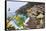 Positano Spring Scenic Vista, Amalfi Coast, Italy-George Oze-Framed Stretched Canvas