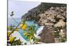 Positano Spring Scenic Vista, Amalfi Coast, Italy-George Oze-Stretched Canvas