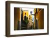 Positano Street Scenic, Campania, Italy-George Oze-Framed Photographic Print