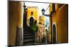 Positano Street Scenic, Campania, Italy-George Oze-Mounted Photographic Print