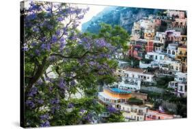 Positano Summer View-George Oze-Stretched Canvas