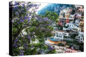 Positano Summer View-George Oze-Stretched Canvas
