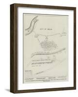 Position and Armament of the British Batteries before Delhi-null-Framed Giclee Print