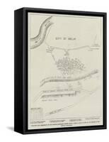 Position and Armament of the British Batteries before Delhi-null-Framed Stretched Canvas