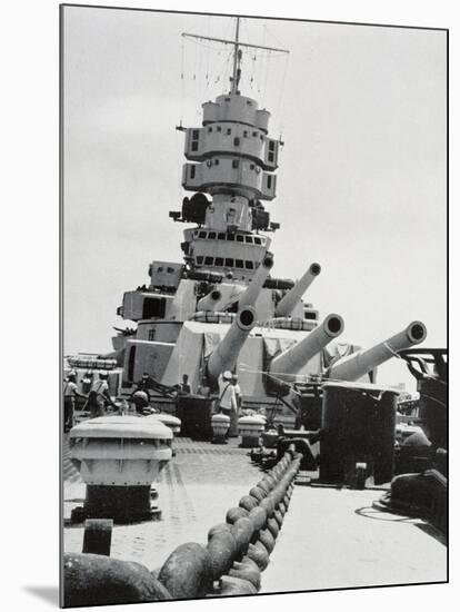 Position for Maneuvers of Battleship Littorio, Italy, 20th Century-null-Mounted Giclee Print