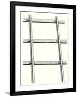 Position of the Rails on the Railway Sleepers-null-Framed Giclee Print