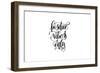 Positive Vibes Only Hand Written Lettering Inscription Motivation and Inspiration Positive Quote To-karakotsya-Framed Art Print