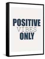 Positive Vibes Only-Kimberly Allen-Framed Stretched Canvas