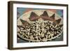 Posole - Pueblo Indian Dried Corn - in a Native American Basket-null-Framed Premium Giclee Print