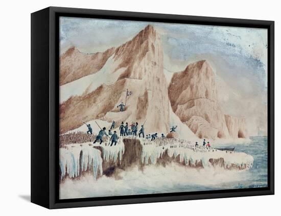 Possession Island, Victoria Land, 11th January 1841-John Edward Davis-Framed Stretched Canvas