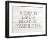 Possibilities Gray-Gigi Louise-Framed Art Print