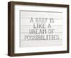 Possibilities Gray-Gigi Louise-Framed Art Print