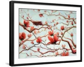 Possibilities in Full Bloom-Holly Van Hart-Framed Art Print