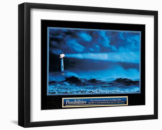 Possibilities - Lighthouse-unknown unknown-Framed Photo