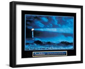 Possibilities - Lighthouse-unknown unknown-Framed Photo