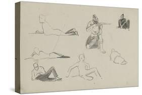Possible Studies for 'Dawn of Waterloo', 1893-Lady Butler-Stretched Canvas