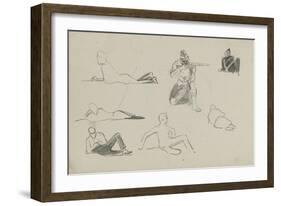 Possible Studies for 'Dawn of Waterloo', 1893-Lady Butler-Framed Giclee Print