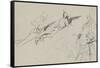 Possible Study for 'Dawn of Waterloo', 1893-Lady Butler-Framed Stretched Canvas