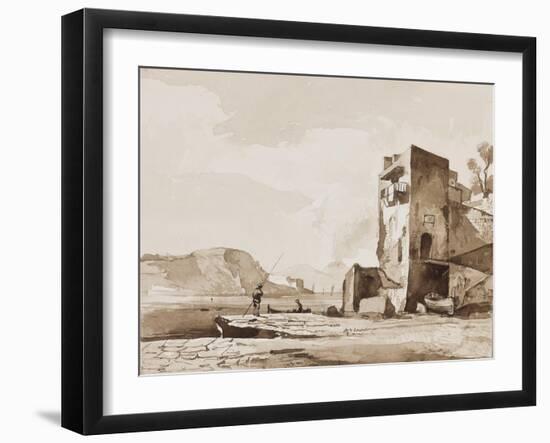 Possibly a View from Posillipo-Achille Vianelli-Framed Giclee Print
