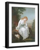 Possibly Maria of Moulines from Sterne's 'Sentimental Journey', 1766-81-Angelica Kauffmann-Framed Giclee Print