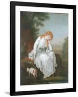 Possibly Maria of Moulines from Sterne's 'Sentimental Journey', 1766-81-Angelica Kauffmann-Framed Giclee Print