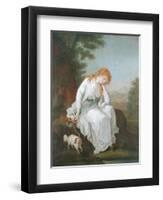 Possibly Maria of Moulines from Sterne's 'Sentimental Journey', 1766-81-Angelica Kauffmann-Framed Giclee Print