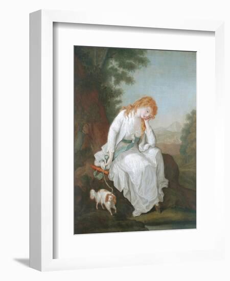 Possibly Maria of Moulines from Sterne's 'Sentimental Journey', 1766-81-Angelica Kauffmann-Framed Giclee Print