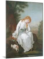 Possibly Maria of Moulines from Sterne's 'Sentimental Journey', 1766-81-Angelica Kauffmann-Mounted Giclee Print