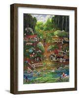 Possom Trot Logging Camp-Carol Salas-Framed Giclee Print