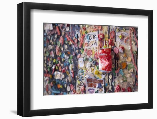 Post Alley Gum Wall near Pike Place in Seattle, Washington State.-Michele Niles-Framed Photographic Print