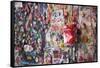 Post Alley Gum Wall near Pike Place in Seattle, Washington State.-Michele Niles-Framed Stretched Canvas