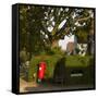 Post Box and Bench, Meadway, Hampstead Garden Suburb, London-Richard Bryant-Framed Stretched Canvas