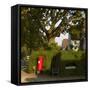 Post Box and Bench, Meadway, Hampstead Garden Suburb, London-Richard Bryant-Framed Stretched Canvas