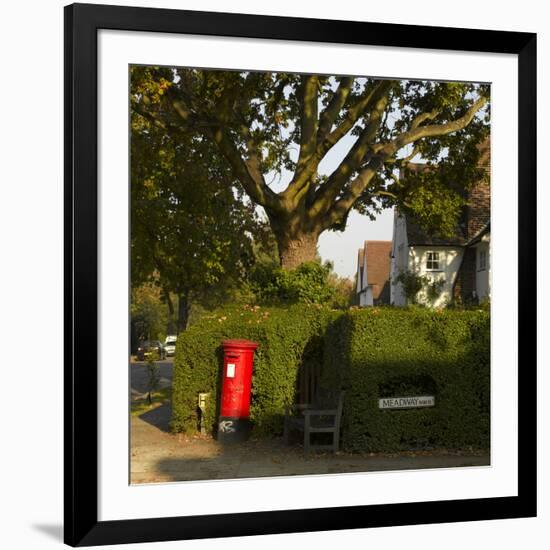 Post Box and Bench, Meadway, Hampstead Garden Suburb, London-Richard Bryant-Framed Photographic Print