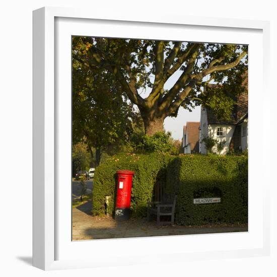 Post Box and Bench, Meadway, Hampstead Garden Suburb, London-Richard Bryant-Framed Photographic Print