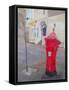 Post Box-Antonia Myatt-Framed Stretched Canvas