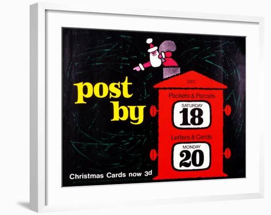 Post by Dec 18th Packets and Parcels, Dec 20th Letters and Cards-null-Framed Art Print