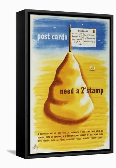 Post Cards Need a 2D Stamp-Tom Eckersley-Framed Stretched Canvas