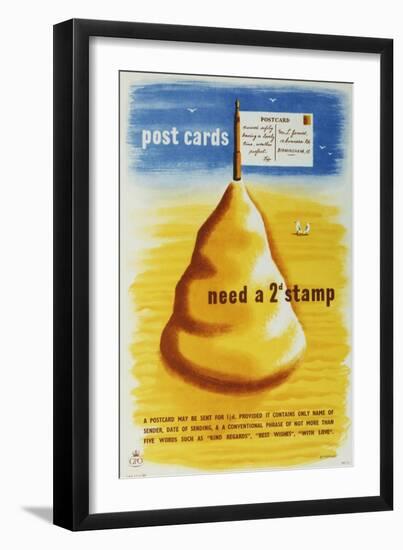 Post Cards Need a 2D Stamp-Tom Eckersley-Framed Art Print