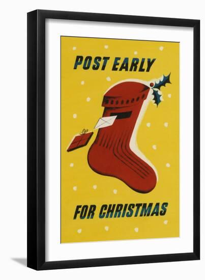 Post Early for Christmas-null-Framed Art Print