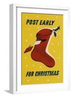 Post Early for Christmas-null-Framed Art Print