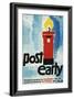 Post Early, Parcels and Packets by Thursday De 18, Letters and Cards by Saturday Dec 20-Hans Unger-Framed Art Print