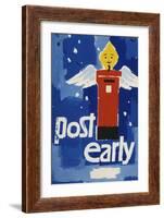 Post Early, Parcels and Packets by Thursday De 18, Letters and Cards by Saturday Dec 20-Hans Unger-Framed Art Print